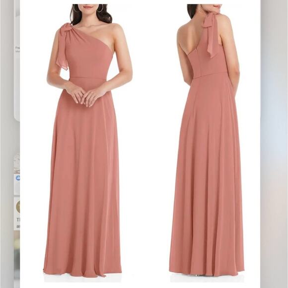 After Six One-Shoulder Evening Gown Size 18 - Picture 1 of 15